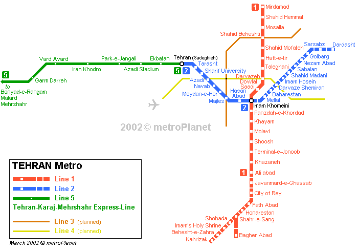 tehran metro haritasi